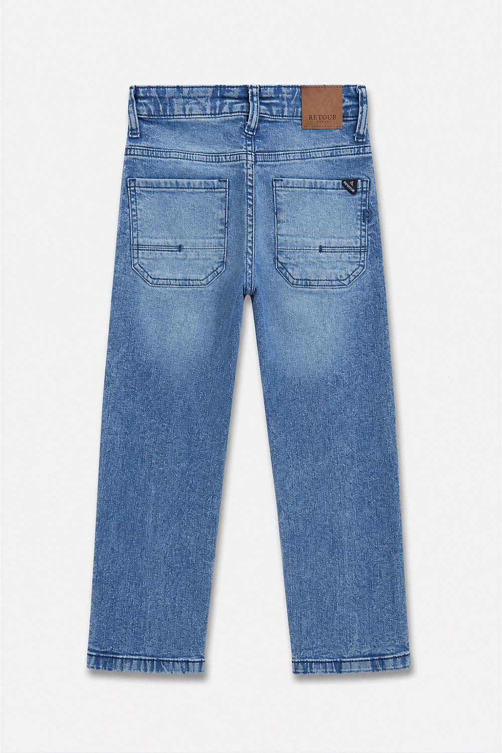 Boy Branded Straight fit Denim Pant - M/BLUE