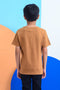 Boy Graphic T-Shirt BT24#21 - D/Brown