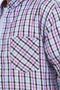 Men Casual Lining Shirt MCS24-12 - L/Purple