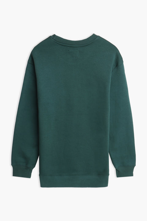 Men Branded Basic Sweatshirt - D/Green