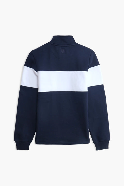 Women Branded Graphic Zipper - Navy