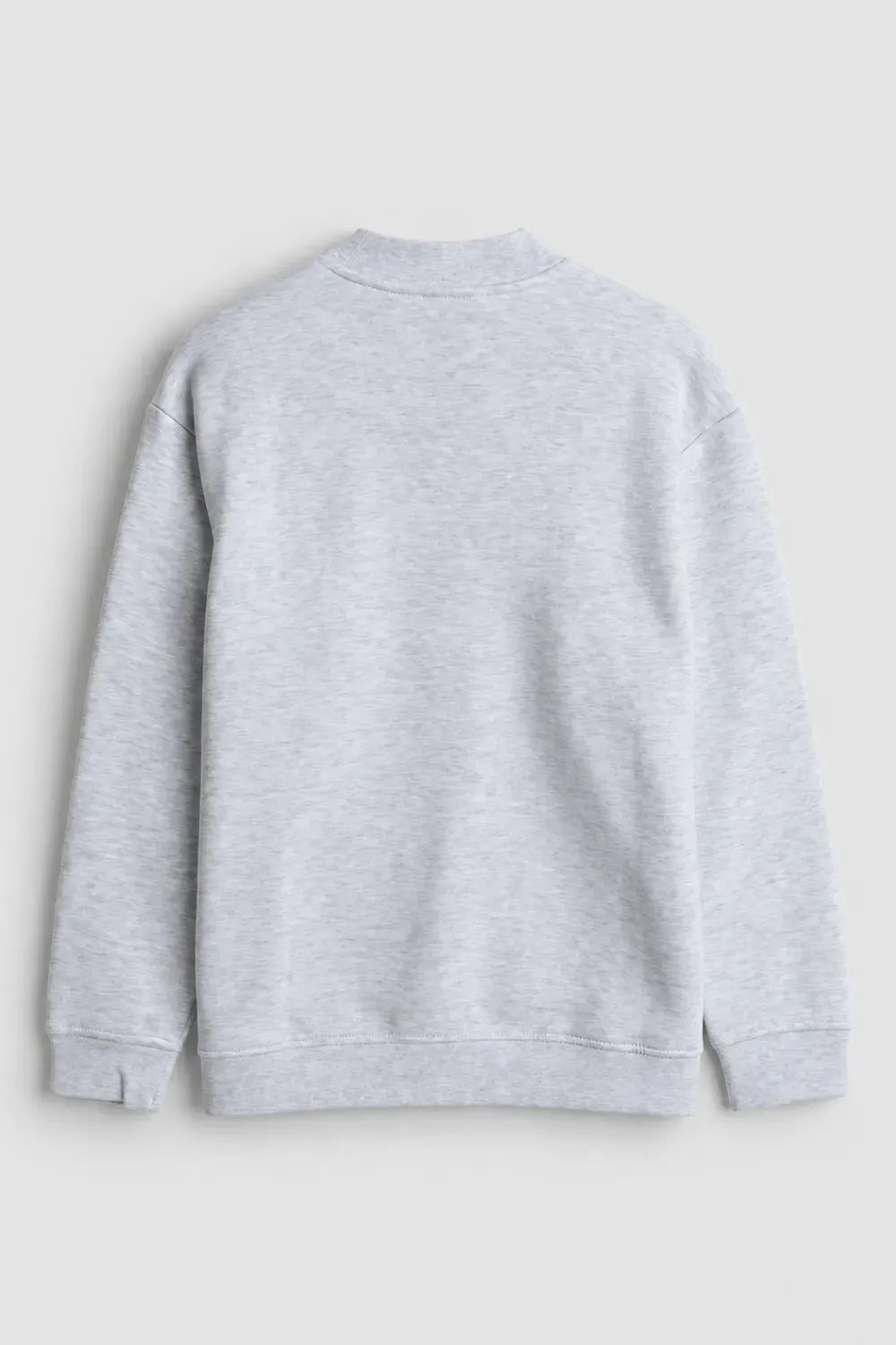 Men Branded Fleece Sweatshirt - Heather Grey