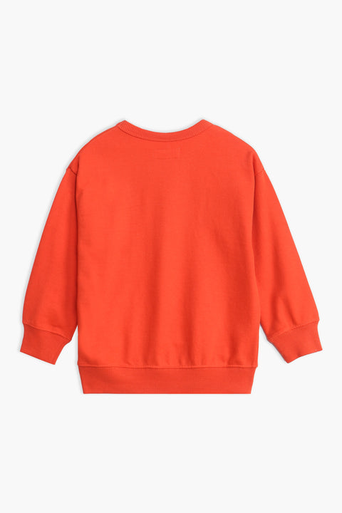 Boys Branded Graphic Sweatshirt - Orange