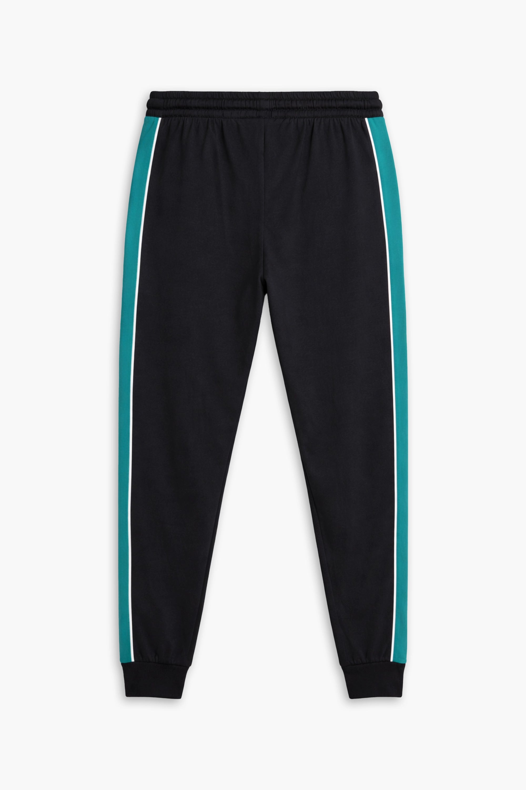 Men Branded Trouser - Black