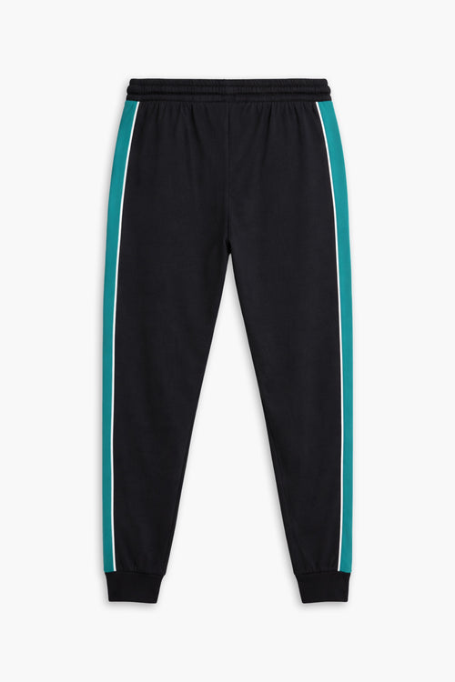 Men Branded Trouser - Black