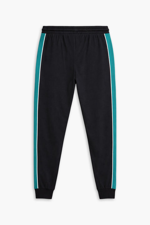 Men Branded Trouser - Black