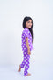 Girls Graphic Loungewear Suit GLS24#01 - Purple