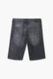 Men Branded Denim Short - Black