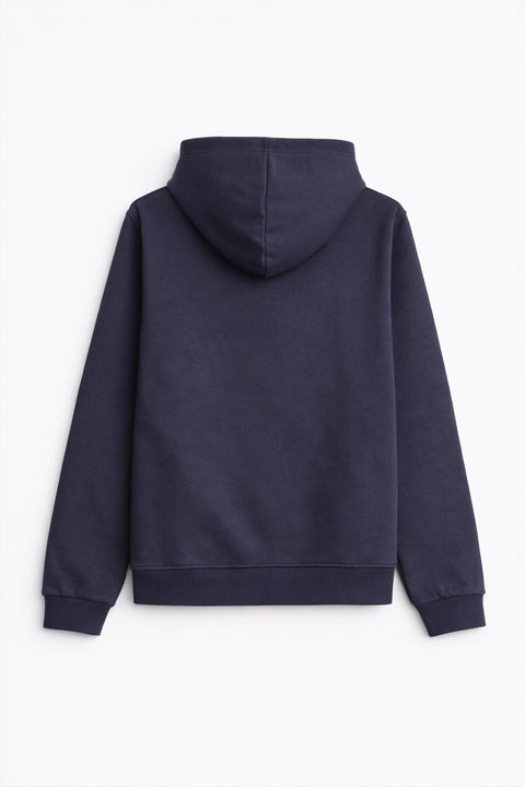 Boys Branded Pullover Hoodie - Navy