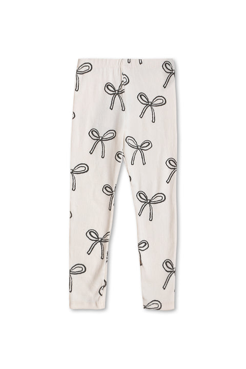 Girls Branded Graphic Legging - White