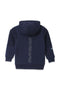 Boys Branded Fleece Zipper Hoodie - Navy