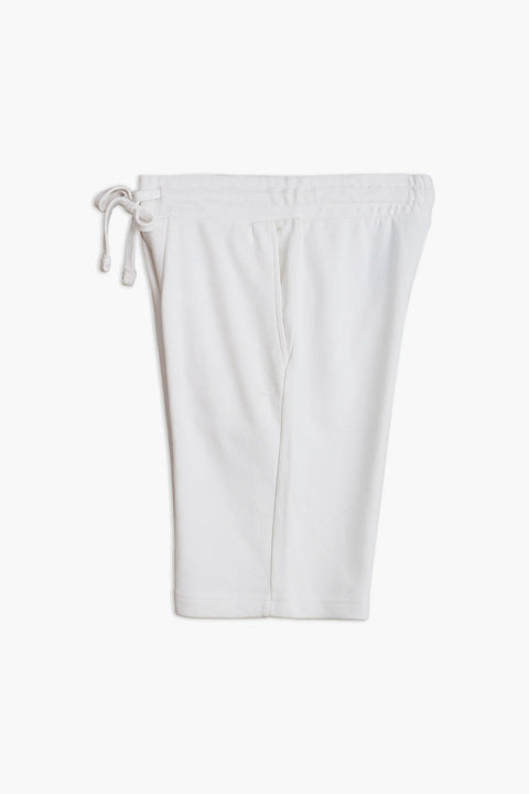 Men Branded Short - White