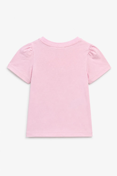 Girls Branded Graphic T-Shirt - Baby Pink