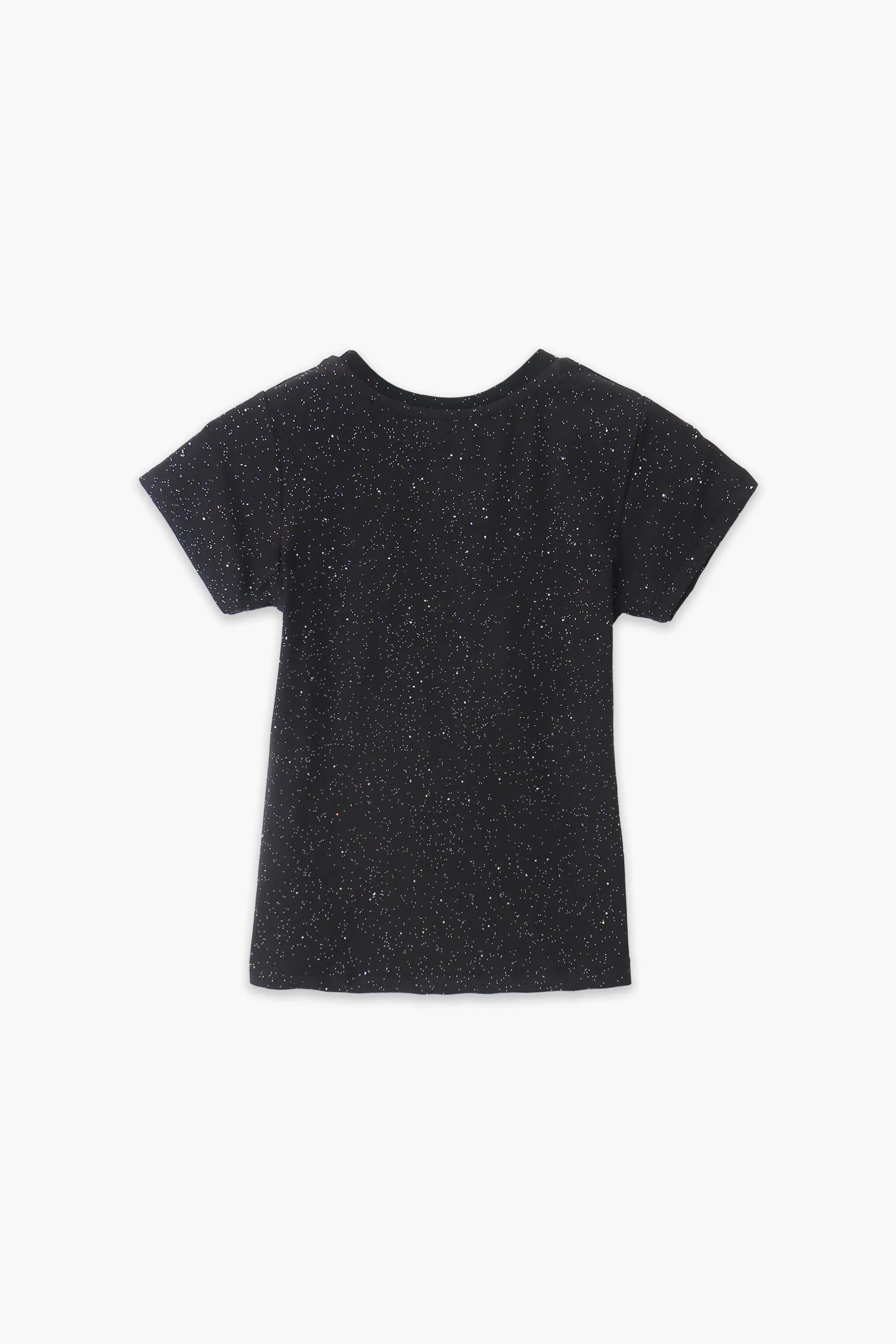 Girls Branded Graphic T-Shirt - Black