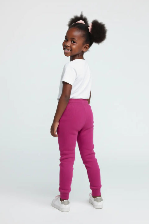 Girls Branded Fleece Trouser - Fuchsia