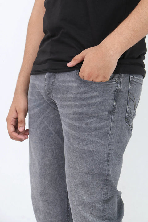 Men Branded Denim Jeans - Grey