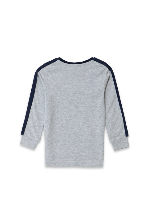 Boy Branded Graphic Tee F/S - Grey