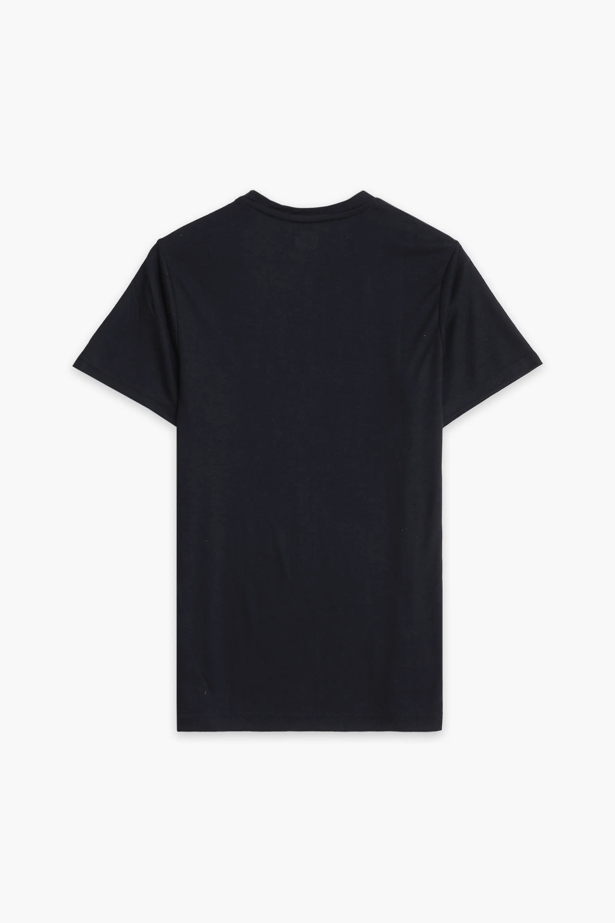 Men Branded R-Neck Tee - Black