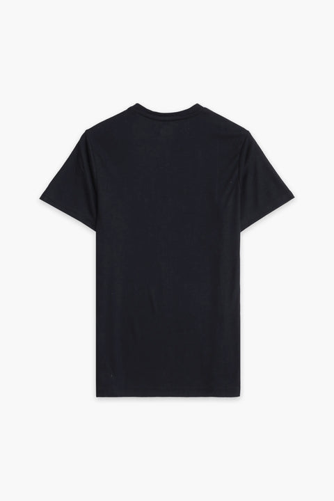 Men Branded R-Neck Tee - Black