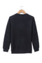 Boy Sweat Shirt Double Pique - Black