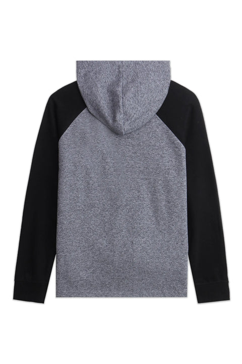 Women Branded Pullover Hoodie - Grey Black