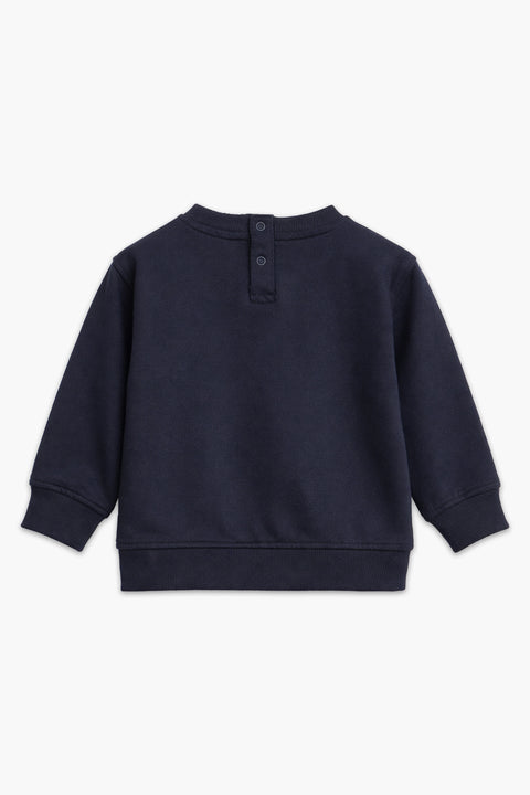 Boys Branded Graphic Sweatshirt - Navy