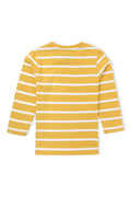 Boy Branded Stripes Tee F/S - Yellow