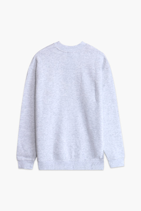 Men Branded Basic Sweatshirt - Oatmeal