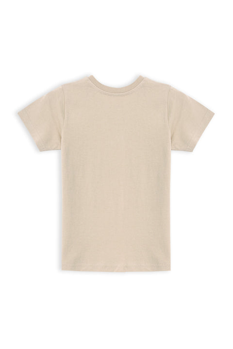 Boys Branded T-Shirt - Khaki