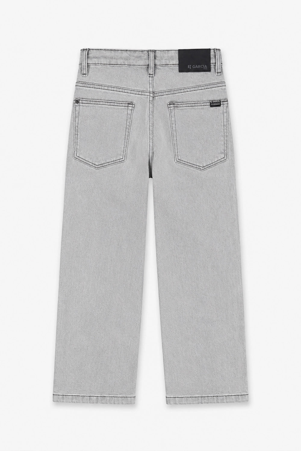 Boy Branded loose fit Denim Pant - L/GREY