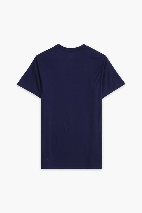 Men Branded R-Neck Tee - Navy