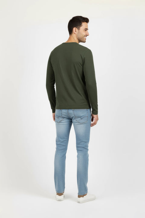 Men's Branded T-Shirt F/S - Army Green