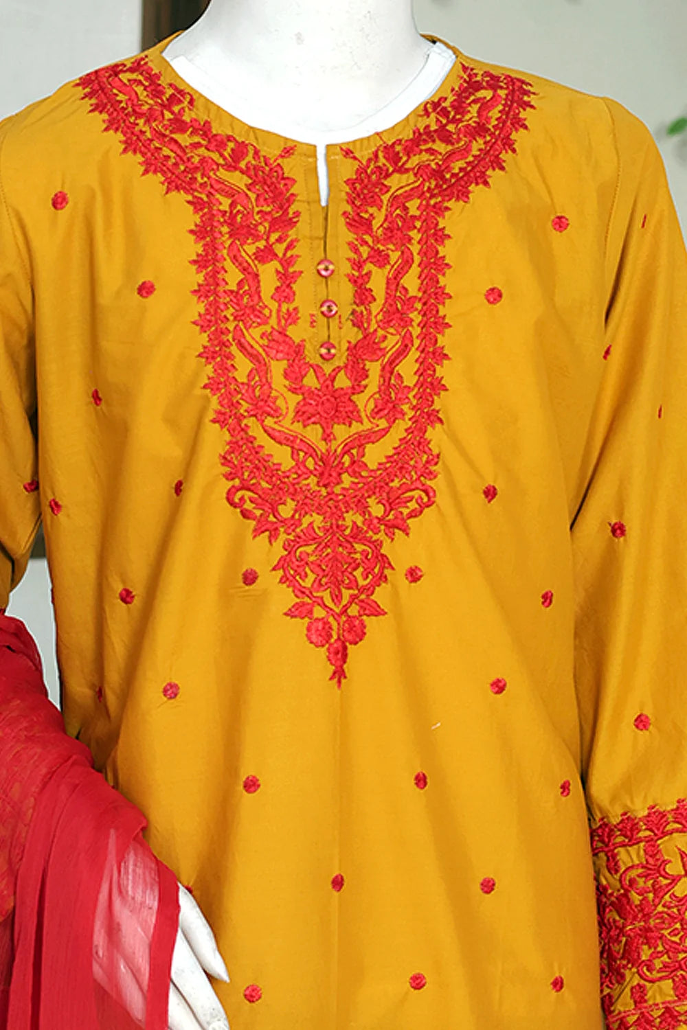 3 PIECE CAMBRIC EMB SUITS