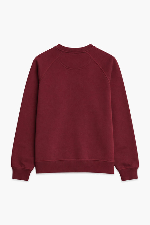 Men Branded Basic Sweatshirt - Maroon