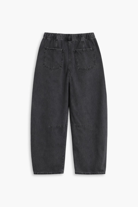 Women's Branded Wide Leg Jeans - D/Grey