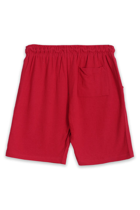 Men Terranova Printed Short- Red