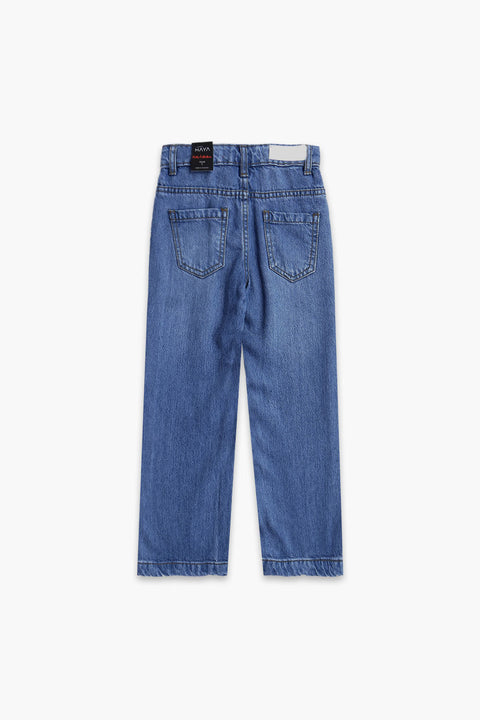Denim Wide Leg Pant