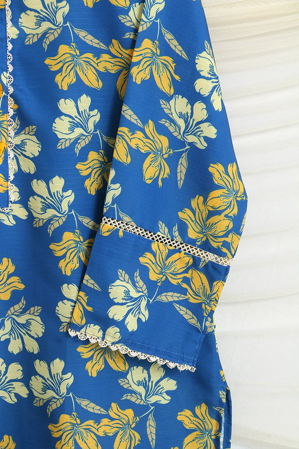 PRINTED SLUB SHIRT
