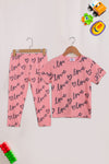 Girls Graphic Loungewear GNS02 - Pink