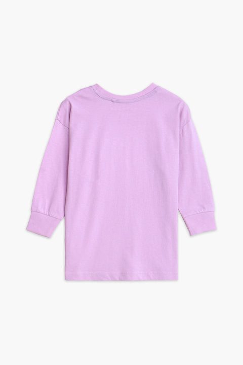 Boy Branded Graphic T-shirt F/S - Purple