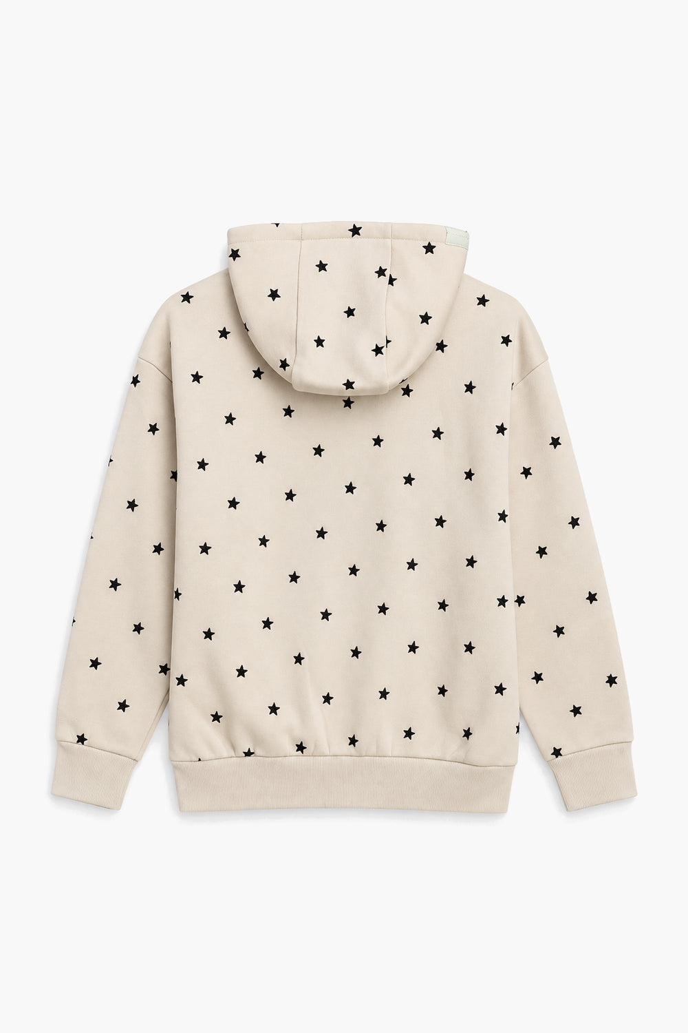 Women Branded Fleece EMB Pullover Hoodie - Beige
