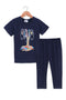 Boys Graphic Loungewear FBLS-07 - Navy Blue