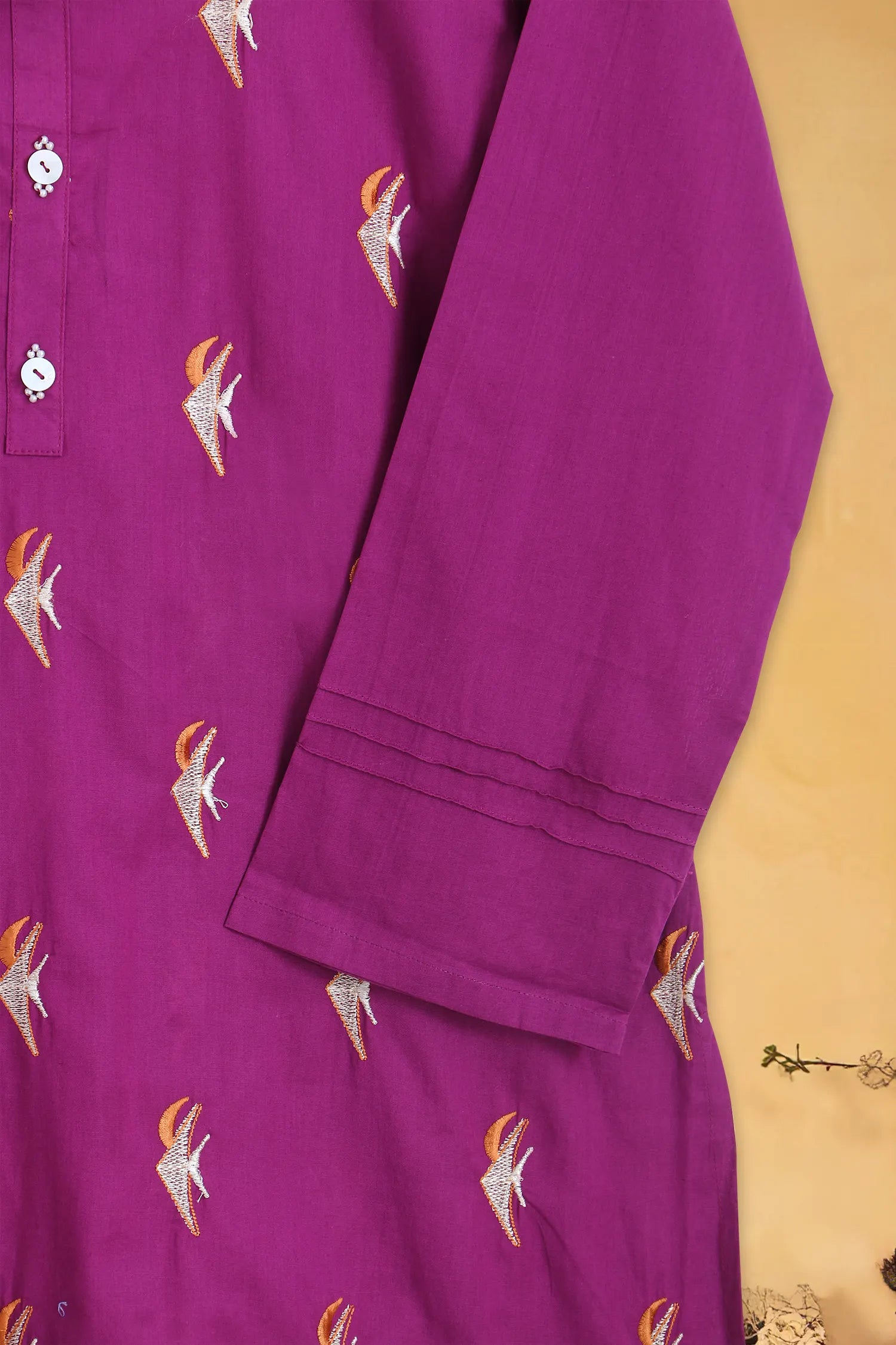 2 PIECE EMB LAWN SUIT