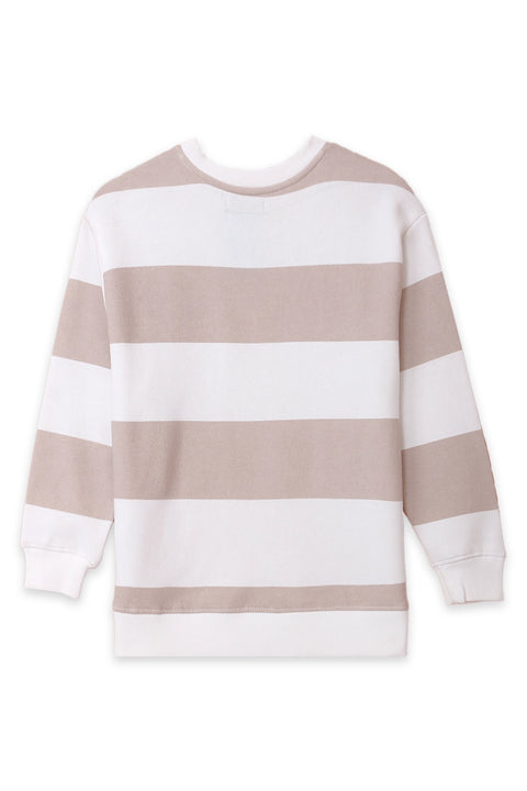 Women Lining Sweatshirt (Brand: Sinsay) - White And Beige