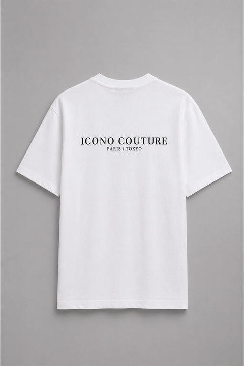 Men Branded Graphic T-Shirt - White