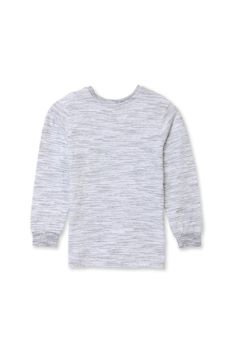 Boy Branded Graphic Tee F/S - Grey