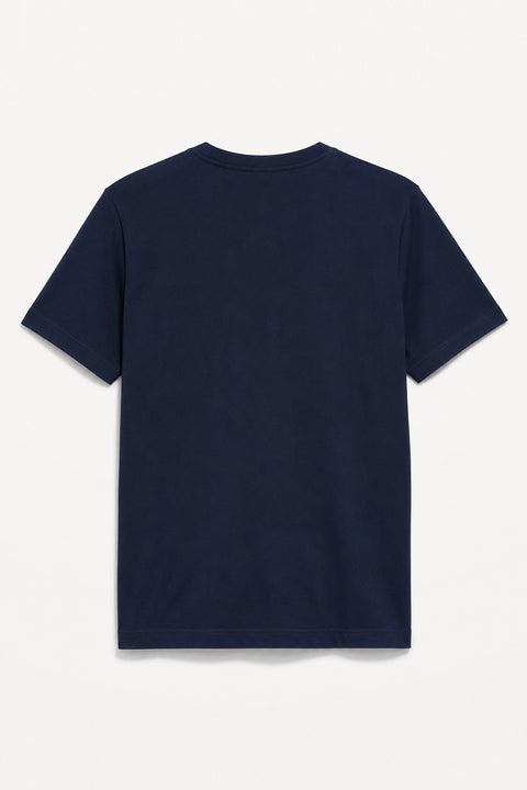 Men Branded Graphic T-Shirt - D/Blue