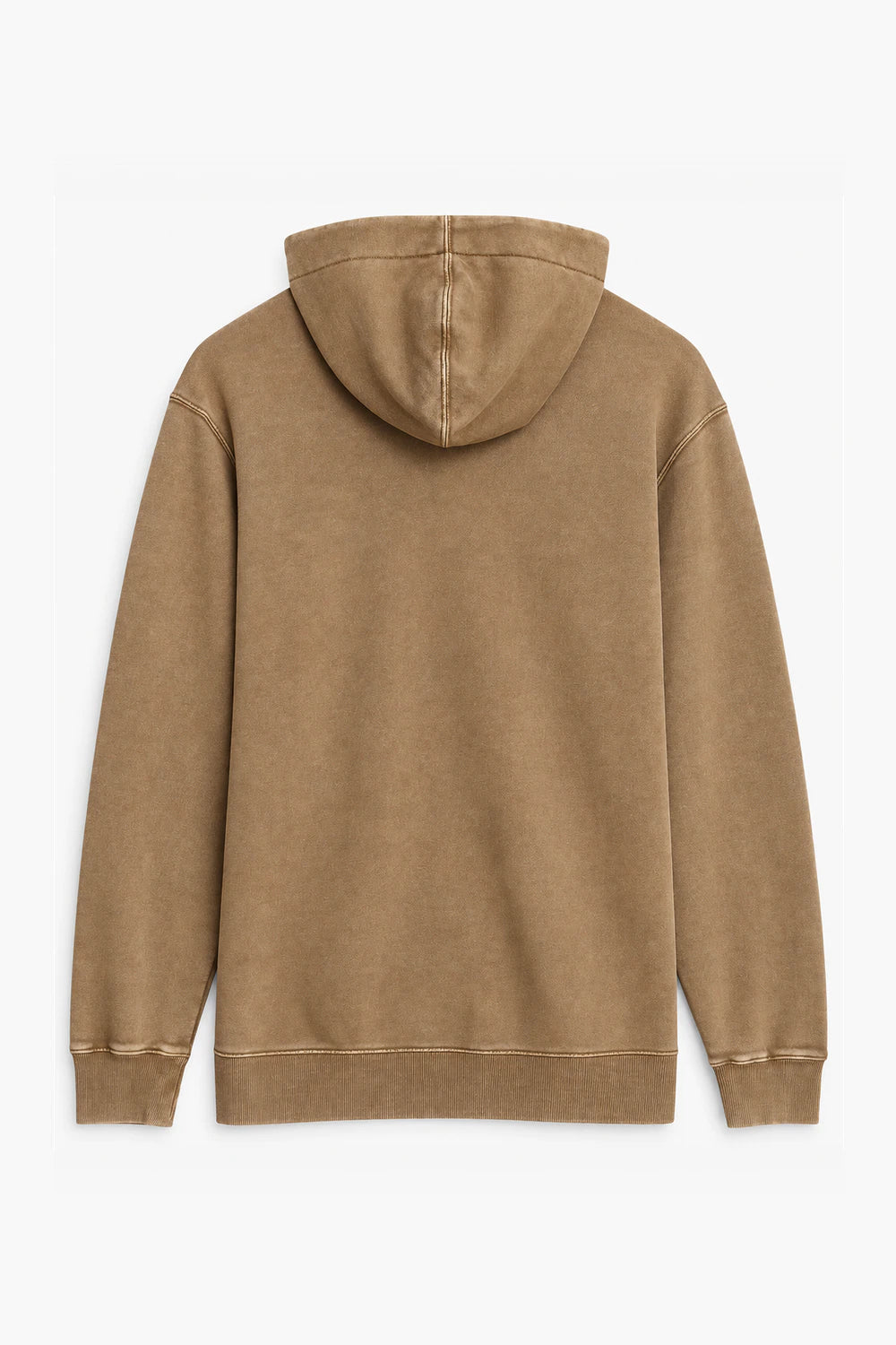 Men Branded Hoodie Zipper - Brown