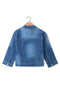 Girl Branded Denim Jacket - L/Blue