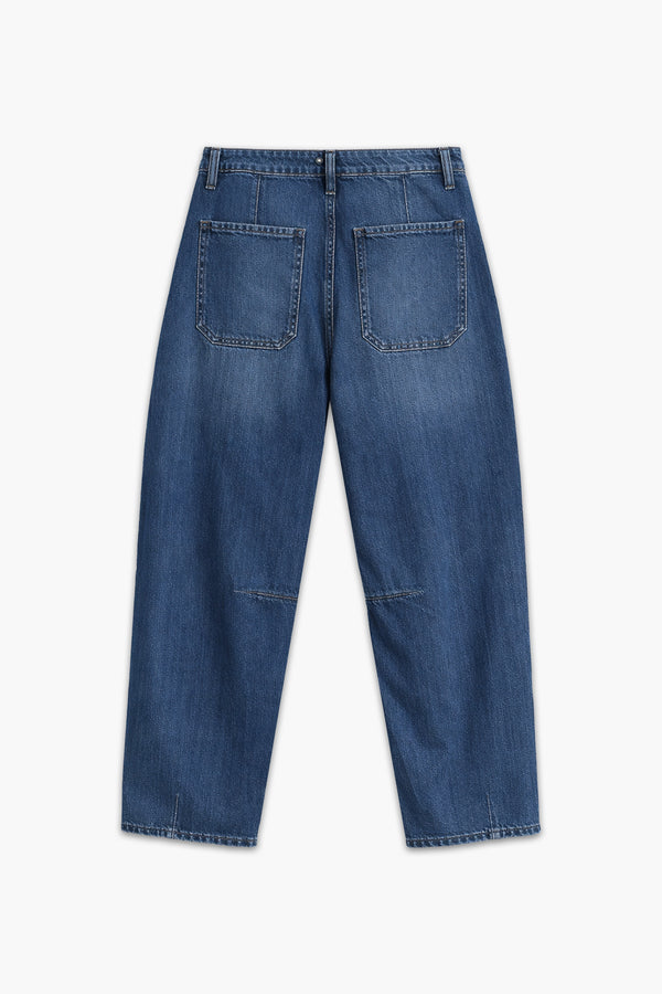 Women's Branded Wide Leg Jeans - M/Blue